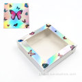 China butterfly holographic lash packaging square eyelash boxes Manufactory